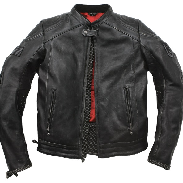 Eucroland Sands Design Mission Distressed Motorcycle Jacket Medium